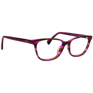Ralph Lauren Eyeglasses RA 7133U 5984 Striped Brown Purple Cat Eye 53[]16 140 - Picture 1 of 6