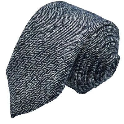 Express 100% Linen Men's Skinny Necktie Heathered Blue Summer Wedding 61" 2-3/4" - Image 1 of 4