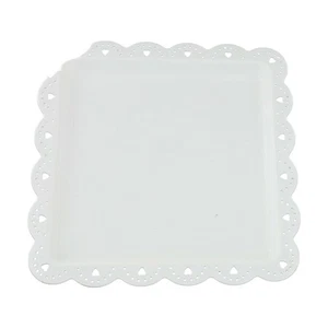 Multi-function Square Plastic Plates Fruit Dessert Plates Wedding Cake Plate - Picture 1 of 21