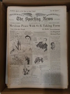 Lot of 19 vintage 1947-1960 THE SPORTING NEWS Baseball Newspaper Magazines - Picture 1 of 19