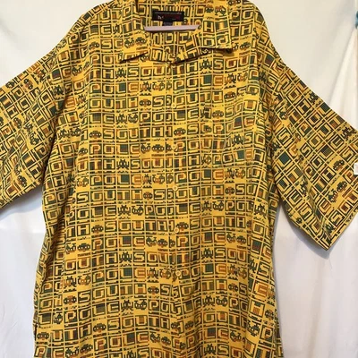 South Pole Denim Collection Men Button Up Shirt 4XL Short Sleeve Y2K NICE - Image 1 of 4