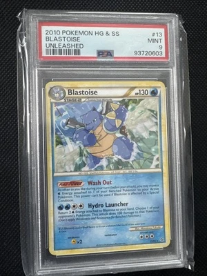 Pokemon PSA 9 Blastoise 13/95 HeartGold & SoulSilver Unleashed Non Holo Rare - Image 1 of 2