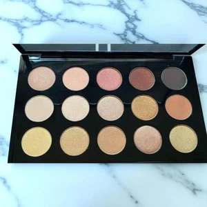 MAC Eyeshadow Palette Warm Neutrals 15 Colors  Unboxed Z175 - Picture 1 of 3
