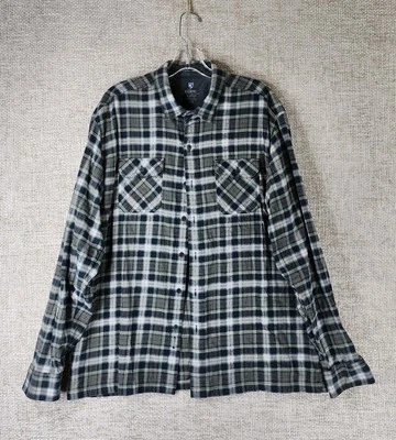 Kuhl DILLINGR Gray Plaid Flannel Workshirt Mens XL Outdoor Hiking 7186 - Image 1 of 4