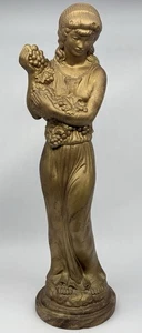Vintage Holland Mold Large Sculpture 26” Tall Women  With Grapes 1974 - Picture 1 of 10