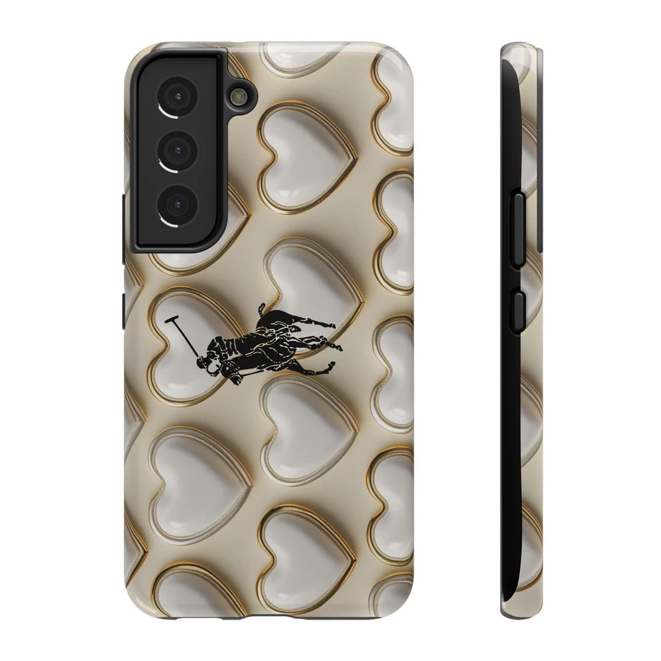 Custom Polo Heart-Shaped Impact-Resistant Phone Case - Image 1 of 1