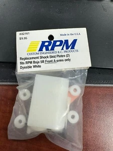 RPM 82161 Dyeable White Replacement shock Shock Skid Plates BAJA 5B - Picture 1 of 1