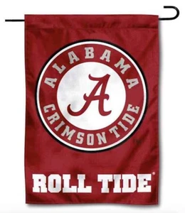 Alabama Crimson Tide Garden Flag 12” X 18” Crimson Tide 2-Sided Yard Banner - Picture 1 of 1