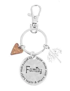 Ganz Schlüsselring Familie, wo Ihre Geschichte beginnt & Liebe nie endet ER38773 - Bild 1 von 1