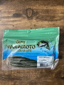 GARY YAMAMOTO 5" YAMASENKO 9-10-323 #042 W/ BLACK & SMALL GOLD - Picture 1 of 4