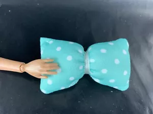 Barbie Doll Bow Pillow Polka Dots Slumber Party Princess Adventure - Picture 1 of 3