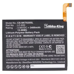 Akku für Nokia 6.2 - ersetzt LC-620 - 3400mAh Li-Polymer Smartphone Battery Accu - Bild 1 von 3