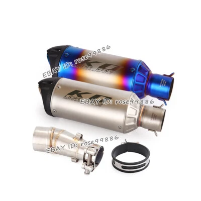 Tubo de escape medio silenciador punta escape Kawasaki Ninja 300 250 Z250 2013-2016 Foto 1 de 4