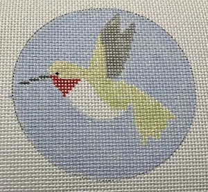 Hummingbird Ornament Hand Painted Needlepoint Canvas - Picture 1 of 1