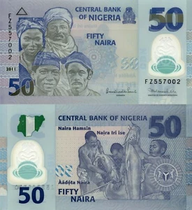 Nigeria 50 Naira (2011) - Polymer/Fishermen/p40b UNC - Picture 1 of 3
