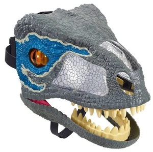 Jurassic World Chomp 'n Roar Maske Velociraptor blaue Dinosaurier Maske - getestet funktioniert - Bild 1 von 1