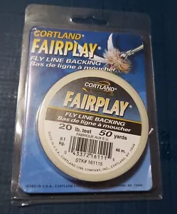 Supporto Cortland Fairplay Fly Line nuovo con scatola 20 libbre test 50 iarde made in USA - Foto 1 di 3