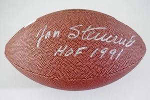 JAN STENERUD AUTOGRAPHED WILSON NCAA FOOTBALL (KANSAS CITY CHIEFS) W/ COA! - Picture 1 of 3