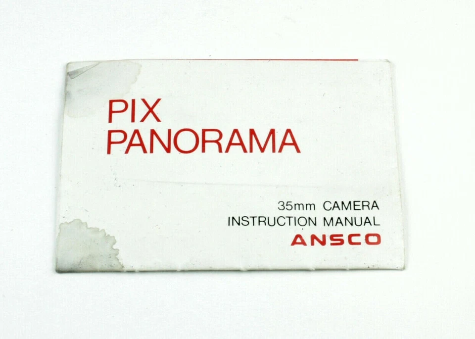 U202459 Ansco Pix Panorama 35mm Cámara Original Manual de Instrucciones de Usuario Folleto Foto 1 de 1