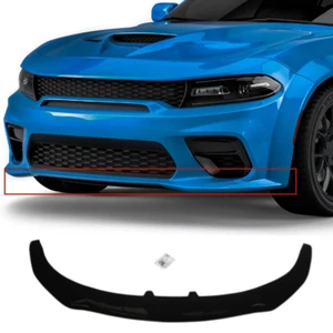 Fit For 2020-2023 Dodge Charger Widebody Front Splitter Bumper Lip Gloss Black - Picture 1 of 9
