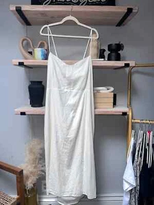 Gap, Spaghetti Adjustable Straps Open Back, Ivory Dress, XXL - Picture 1 of 10