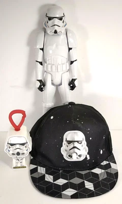 Storm Trooper Star Wars Llavero Gorra de Béisbol Negra Ajustable (Talla Juvenil) OSFM Foto 1 de 4