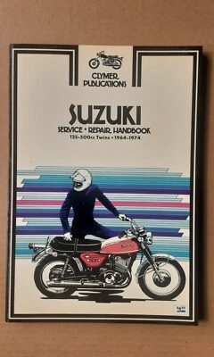 New Clymer workshop manual for SUZUKI 125-500cc 2 stroke  twins, 1964-74, M366. - image 1 of 2