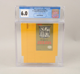 The Legend of Zelda Yellow Test Cartridge Nintendo NES CGC Graded 6.0 VGA Wata