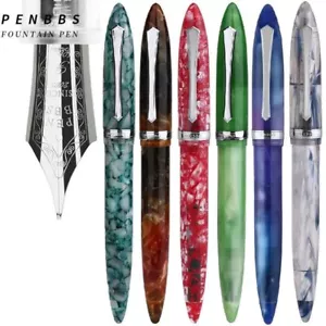 Penbbs 480 Acryl Füllfederhalter fein/mittel Feder F/M Konverter Büro Schreiben #s1 - Bild 1 von 52