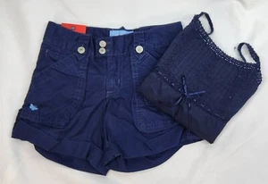 GapKids Girls Navy Shorts and Navy Camisole Size 5 NWT - Picture 1 of 7