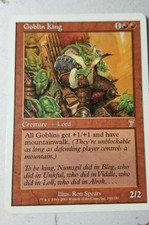Goblin King mtg 7th edition LP