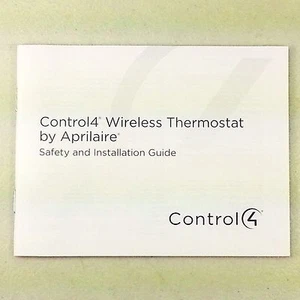 Bedienungsanleitung 50 Seiten für Aprilaire C4-THERM-WH Control4 Thermostat - Bild 1 von 2