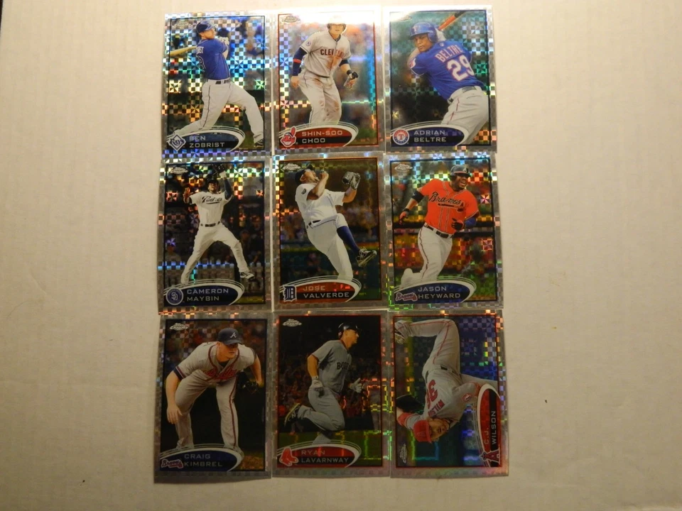 2012 Topps Chrome X-Fractor Cards U Pick Finish Set - Image 1 of 1
