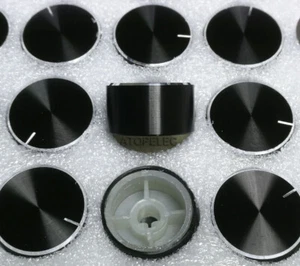 1-5pcs 24mm*13mm Aluminum Knob 6mm D-Type Shaft Potentiometer High Quality - Picture 1 of 1