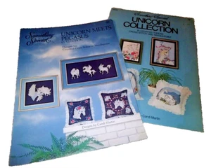 2 CANDAMAR DESIGNS ~ UNICORN COLLECTION & UNICORN MEETS PAGESUS ~ CROSS STITCH - Picture 1 of 3