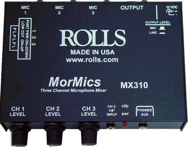 Rolls MX310 3-Channel Microphone Mixer/Combiner - Image 1 of 1