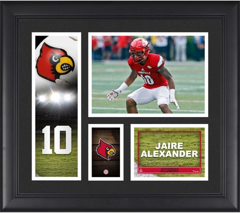 Jaire Alexander Louisville Cardinals Framed 15" x 17" Player Collage Cover