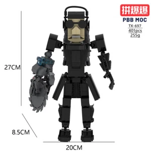 Skibidi Toilet Building Blocks Humanoid Toilet Man Puzzle Model Toys Kids Gifts - Picture 1 of 6