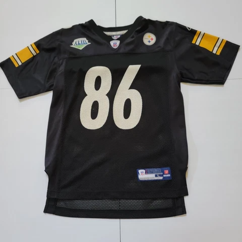 Reebok NFL Equipment Hines Ward #86 Youth L  Jersey Steelers And Super Bowl Logo Cover
