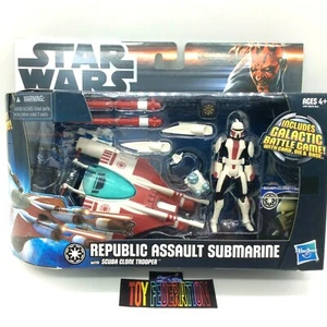 Star Wars Toy REPUBLIC ASALTO SUBMARINO con Figura de Soldado Clon de Scuba 2012 - Imagen 1 de 12