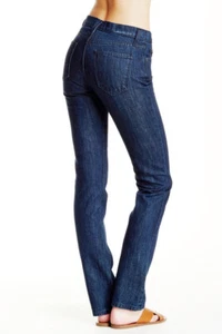 Nuevo con etiquetas Pantalones de mezclilla recta Current/Elliott The Stove Pipe talla 27 utilitarios enjuague azul - Imagen 1 de 12