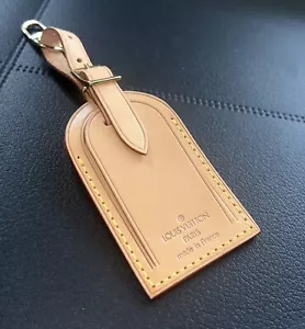 Louis Vuitton Name Tag Vachetta Large Authentic Large France #007 - Picture 1 of 14