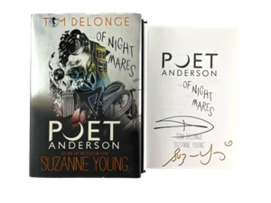 Libro de autógrafo firmado Tom DeLonge Blink-182 poeta Anderson en la oscuridad - Imagen 1 de 2