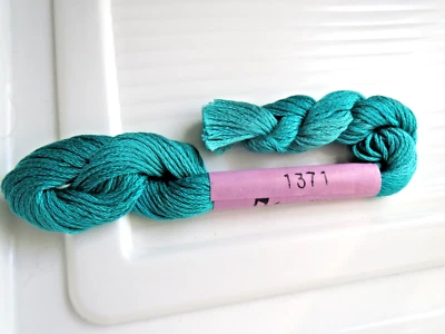 Needle Necessities, Inc. Thread~ 1 Skein #1371 Green ~ Color name Cayman Isle - Image 1 of 4