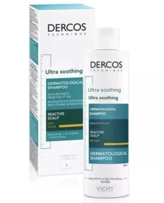 Vichy Dercos Ultra Soothing Shampoo for Dry Hair 200ml - Image 1 of 3