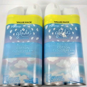 Glade 4-Pack Aerosol Room Spray Air Freshener Cotton Cloud Dream 8.3oz - Picture 1 of 5