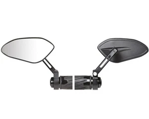 COPPIA SPECCHIETTI BAR END UNIVERSALI TERMINALE MANUBRIO CHAFT GRAHAM IN1058 - Picture 1 of 4