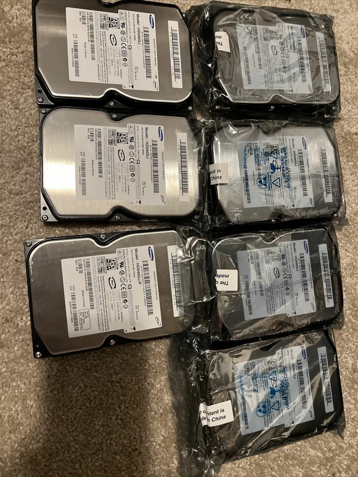 x7 Samsung Spinpoint HD040GJ P 40GB 7200RPM 3.5" SATA Desktop HD Hard Drive HDD - Image 1 of 4