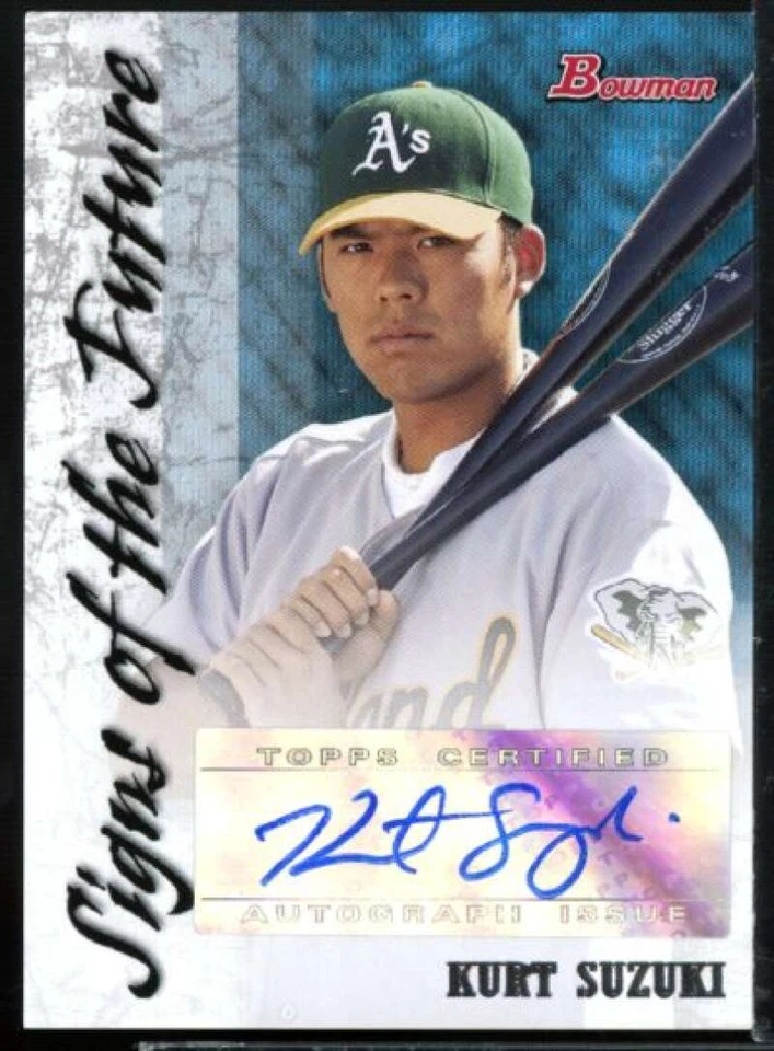 Kurt Suzuki Rookie Card 2007 Bowman Signs of the Future #KS  - Image 1 of 2