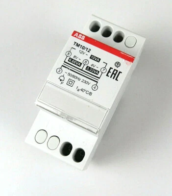 ABB | Klingeltrafo | Trafo | 12V | Trafo 12VAC | TM10/12 | Transformator | ABB - Bild 1 von 4